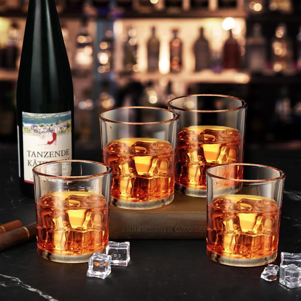 Hoolerry 18 Pieces Old Fashioned Whiskey Glasses 10 oz Rocks Cocktail Bourbon Glasses for Whiskey Liquor and Cocktail Drinks Gift for Men Women Home Bar(Classic) Hoolerry 18 Pieces Old Fashioned Whiskey Glasses 10 oz Rocks Cocktail Bourbon Glasses for Whiskey Liquor and Cocktail Drinks Gift for Men Women Home Bar(Classic)
