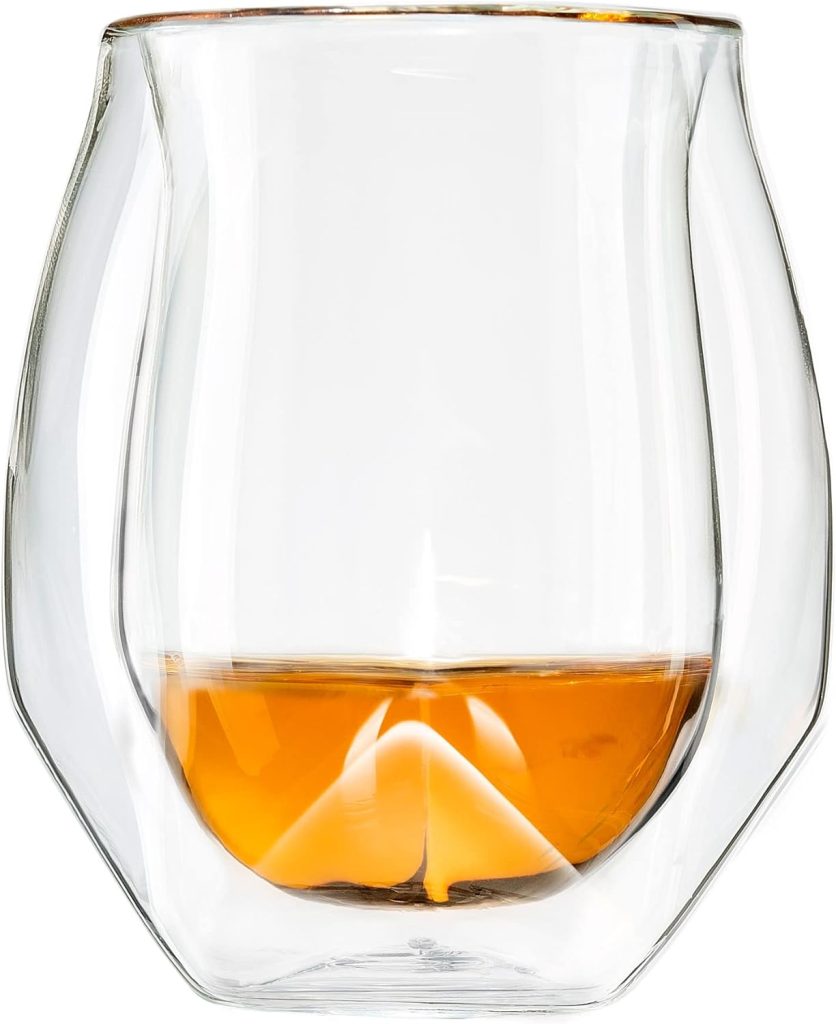NORLAN Whisky Glass (Clear Single with Microfiber Polishing Cloth)