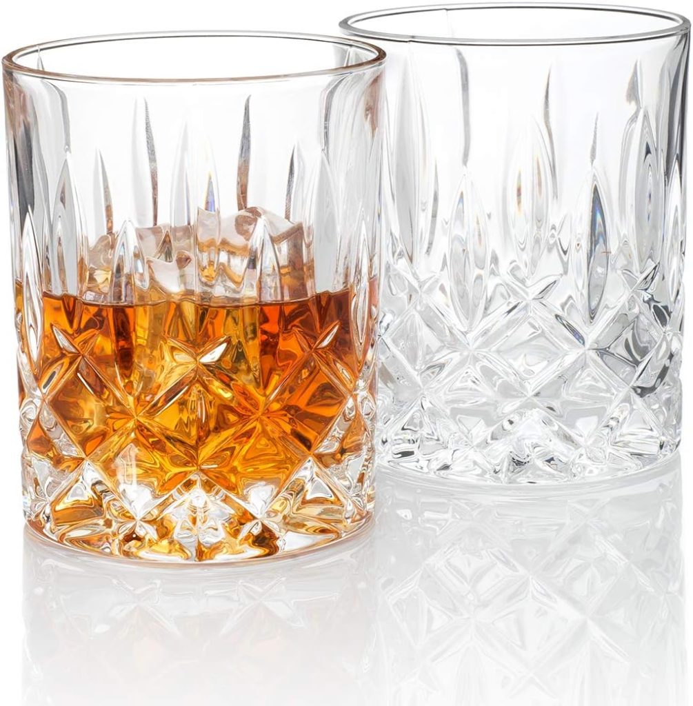 Astor “Mens Bar” Crystal Whiskey Glass 2-Piece Set (Gift Box Collection)