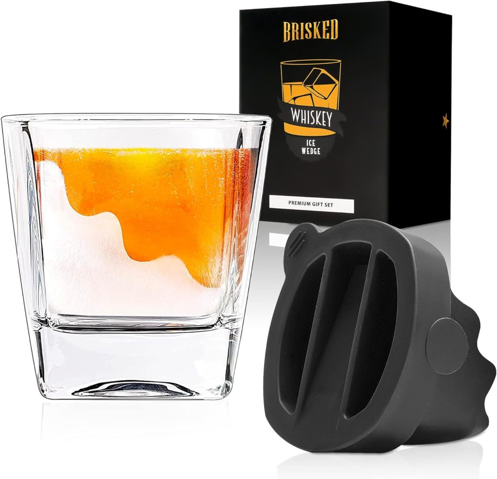 Whiskey Wedge Glass Set | Old Fashioned Whisky | Best Accessories  Gifts for Drinking Bourbon and Scotch | Perfect Whisky Gifts for Men