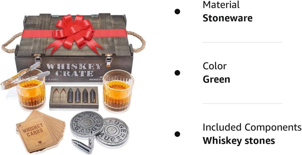 Bullet Whiskey Stones Gift Set by Royal Reserve | Artisan Crafted Bourbon Glasses, Coasters, Crate – Whiskey Gifts for Men Husband Dad Boyfriend Ranger Hunter Bullet Whiskey Stones Gift Set by Royal Reserve | Artisan Crafted Bourbon Glasses, Coasters, Crate – Whiskey Gifts for Men Husband Dad Boyfriend Ranger Hunter