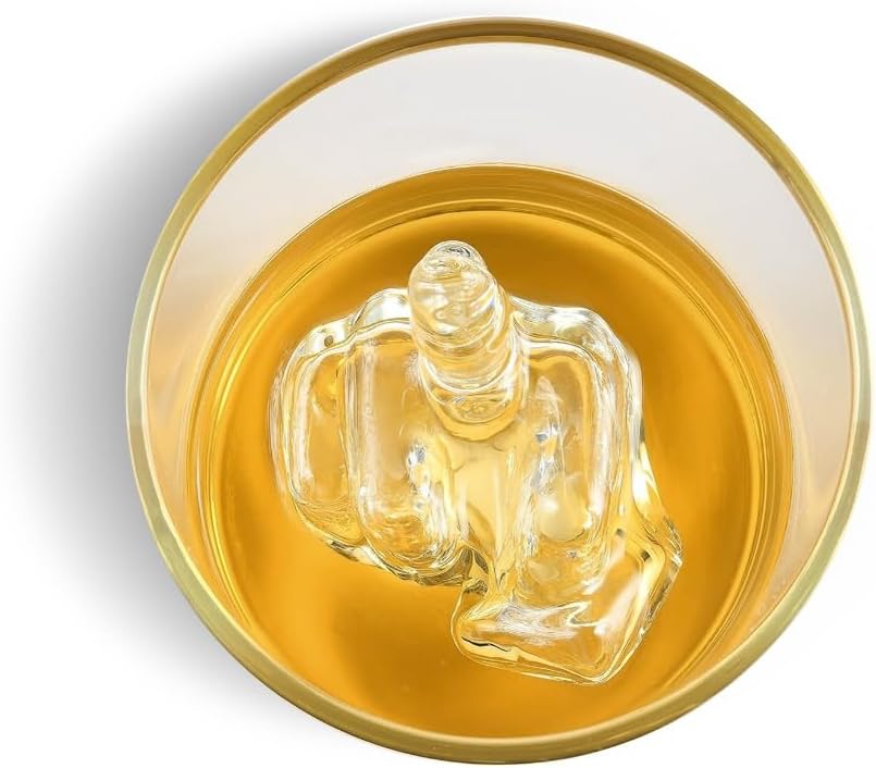 Middle Finger Funny Whiskey Glass – Premium Up Yours Funny Glass for Whiskey, Liquor – Luxurious Gold Rim – Home Bar Accessories Ideal for Man Cave, Fun Gag Gift Patent-Pending Middle Finger Funny Whiskey Glass – Premium Up Yours Funny Glass for Whiskey, Liquor – Luxurious Gold Rim – Home Bar Accessories Ideal for Man Cave, Fun Gag Gift Patent-Pending