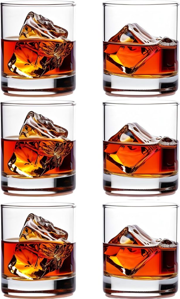 Ravenscroft Double Old Fashioned Whiskey Glasses, Made in Europe, Set of 6,100% Lead-Free Crystal, 11.5 Fl Oz. Heavy Base, Perfect for Rocks, Scotch, Bourbon, Cognac, Vodka, Dishwasher-Safe